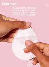 Frida Mom Nursing Pads, Cooling Hydrogel Nipple Pads for Hydration and Soothing Sore Nipples, Breastfeeding Essentials
