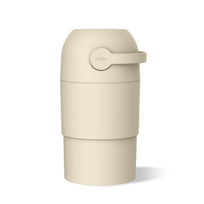 MAGIC - THOTH M Diaper Pail | Odorless & Telescopic | Toilet Lid | Free Roll of 15 Bags - Beige