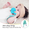 Mombella Dancing Elephant Teether Toy for Babies 4+ Months – BPA-Free, Soft Silicone, Safe and Fun Design for Teething Relief, Easy to Hold - Blue