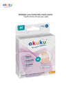 Akuku Reusable Mesh Maternity Briefs for Postpartum | Breathable & Washable Underwear for After Birth Recovery | High Waist | Size M | Pack of 2 | Soft | Stretchable | Hygienic
