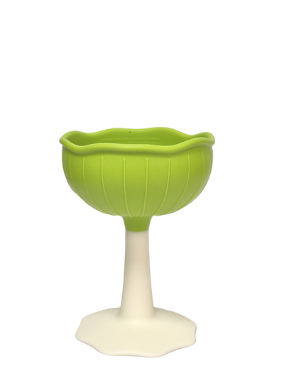 Mombella Mimi Mushroom Soothe Teether Toy for Babies 3+ Months – BPA-Free, Soft Silicone, Teething Relief, Easy-Grip Design, Free Clip Included - Green