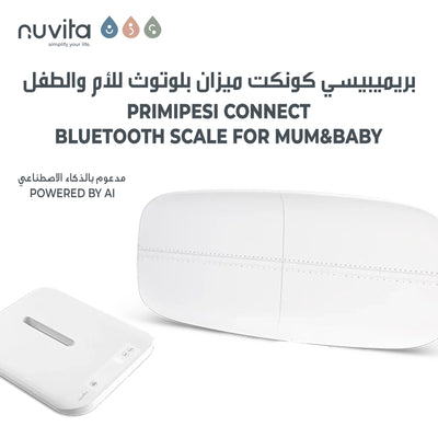 PrimiPesi Mum & Baby Smart Scale | Pregnancy, Newborn & Postpartum Monitoring | App Integration for Weight & Height Tracking | Accurate Measurements | Family Profiles | Bluetooth Enabled