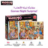 Wasgij Destiny 25 - Games Night Puzzle | 1000 Pieces | Unique Concept | Imagination Challenge | Eco-Friendly Materials | Size 68x49 cm