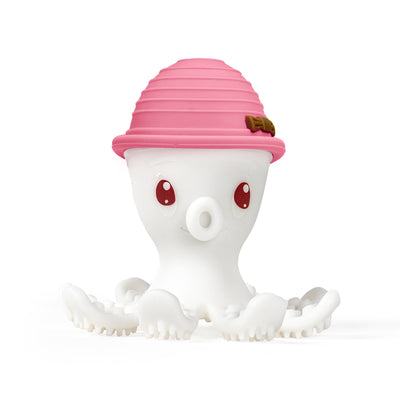 Mombella Ollie Octopus Teether Toy for Babies 5+ Months – Original Design, BPA-Free, Soft Silicone, Perfect for Teething Relief & Sensory Play - Pink