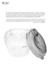4-Compartment Powdered Milk Dispenser | Baby Formula Storage Box | Airtight Rotating Lid | Travel-Friendly | Holds 32 Scoops | BPA-Free | Hygienic & Safe