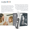 Electric Nasal Aspirator with Rechargeable Battery | 5 Suction Levels | 3 Soft Silicone Nozzles | Heat Sterilizable | Lullabies & Lights | Hygienic Case | Portable Baby Nose Cleaner