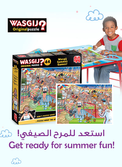 Wasgij Original 44 - Summer Games Puzzle | 1000 Pieces | Fun and Challenging | Unique Puzzle Concept | Eco-friendly Materials | Size 68x49 cm