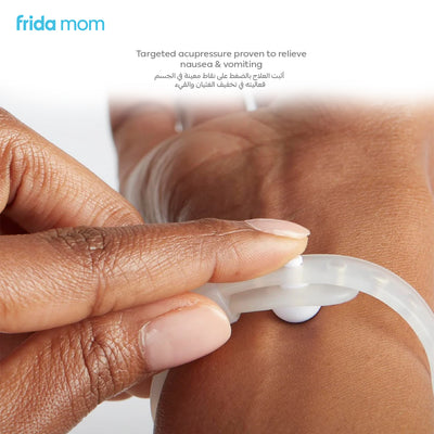 Frida Mom Nausea Bands for Morning Sickness Relief, 24/7 Support Through Pressure Point Therapy, Includes 2 Bands and Storage Case