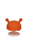 Mombella Mimi Mushroom Soothe Teether Toy for Babies 3+ Months – BPA-Free, Soft Silicone, Teething Relief, Easy-Grip Design, Free Clip Included - Orange