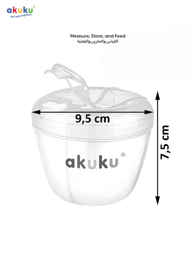 4-Compartment Powdered Milk Dispenser | Baby Formula Storage Box | Airtight Rotating Lid | Travel-Friendly | Holds 32 Scoops | BPA-Free | Hygienic & Safe