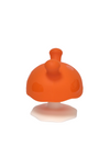 Mombella Mimi Mushroom Soothe Teether Toy for Babies 3+ Months – BPA-Free, Soft Silicone, Teething Relief, Easy-Grip Design, Free Clip Included - Orange