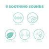 Frida Baby 2-in-1 Portable Sound Machine for Baby + Nightlight | White Noise Sound Machine for Baby with 5 Soothing Sounds & 3 Nightlight Modes | Travel Sound Machine Attaches to Strollers & Car Seats