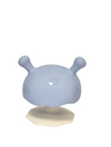 Mombella Mimi Mushroom Soothe Teether Toy for Babies 3+ Months – BPA-Free, Soft Silicone, Teething Relief, Easy-Grip Design, Free Clip Included - Light Blue