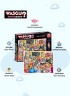 Wasgij Destiny 27 - Café to Latte Puzzle | 1000 Pieces | Unique Puzzle Concept | Fun & Creative Challenge | Eco-Friendly Materials | Size 68x49 cm