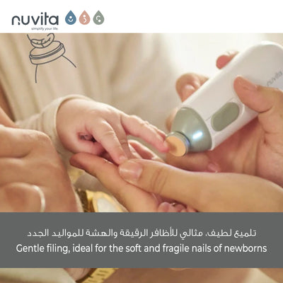 Trimmy Electric Nail Clipper & Nail File | Safe & Gentle for Babies & Children | 2 Speed Settings | 5 Filing Heads | Quiet & Easy to Use | Compact Design | Travel-Friendly