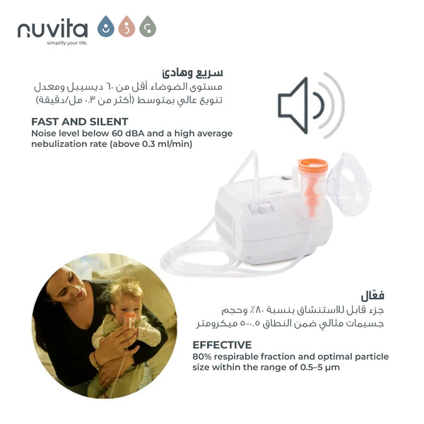 Piston Aerosol Device | Effective Respiratory Therapy for Adults & Children | Nebulizes All Medicines | Adjustable Flow | Quiet & Fast | Includes Masks, Mouthpiece, and Accessories