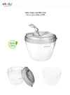 4-Compartment Powdered Milk Dispenser | Baby Formula Storage Box | Airtight Rotating Lid | Travel-Friendly | Holds 32 Scoops | BPA-Free | Hygienic & Safe