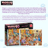 Wasgij Destiny 25 - Games Night Puzzle | 1000 Pieces | Unique Concept | Imagination Challenge | Eco-Friendly Materials | Size 68x49 cm