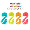 Mombella Squirrel Teether Toy for Babies 6+ Months – BPA-Free, Soft Silicone, Safe & Fun Teething Relief, Colorful Design, Easy-Grip for Tiny Hands - Green