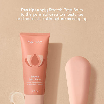 Frida Mom Prepare-to-Push Perineal Massage Wand OB-GYN Developed | Reduces Risk of Tearing | Easy Reach Around Bump | 100% Silicone | Includes Mirror for Guided | Pregnancy & Postpartum Essential