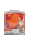 Mombella Mimi Mushroom Soothe Teether Toy for Babies 3+ Months – BPA-Free, Soft Silicone, Teething Relief, Easy-Grip Design, Free Clip Included - Orange