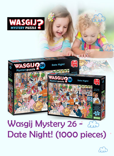 Wasgij Mystery 26 - Date Night Puzzle | 1000 Pieces | Unique Puzzle Concept | Fun & Creative Challenge | Eco-Friendly Materials | Size 68x49 cm