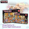 Wasgij Destiny 25 - Games Night Puzzle | 1000 Pieces | Unique Concept | Imagination Challenge | Eco-Friendly Materials | Size 68x49 cm