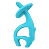 Mombella Dancing Elephant Teether Toy for Babies 4+ Months – BPA-Free, Soft Silicone, Safe and Fun Design for Teething Relief, Easy to Hold - Blue