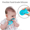 Mombella Dancing Elephant Teether Toy for Babies 4+ Months – BPA-Free, Soft Silicone, Safe and Fun Design for Teething Relief, Easy to Hold - Blue