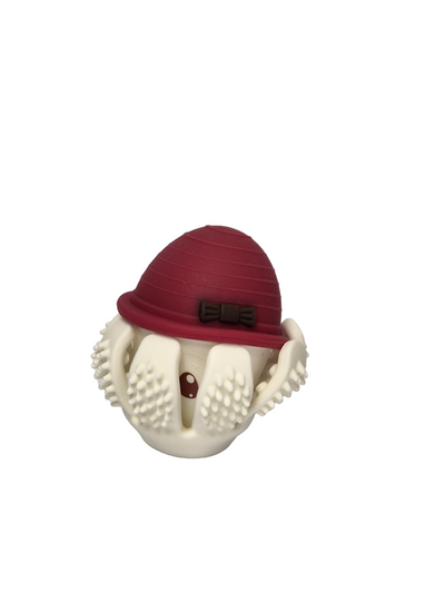 Mombella Ollie Octopus Teether Toy for Babies 5+ Months – Original Design, BPA-Free, Soft Silicone, Perfect for Teething Relief & Sensory Play - Chimney Red